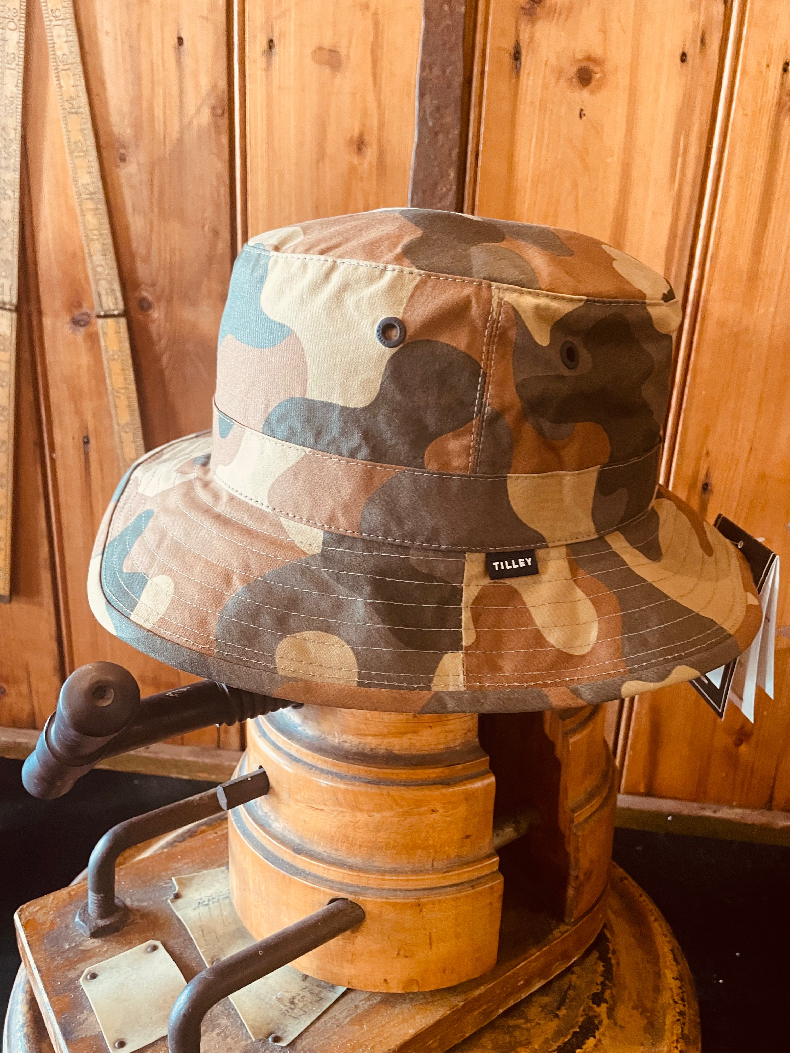 Tilley camo hat sales