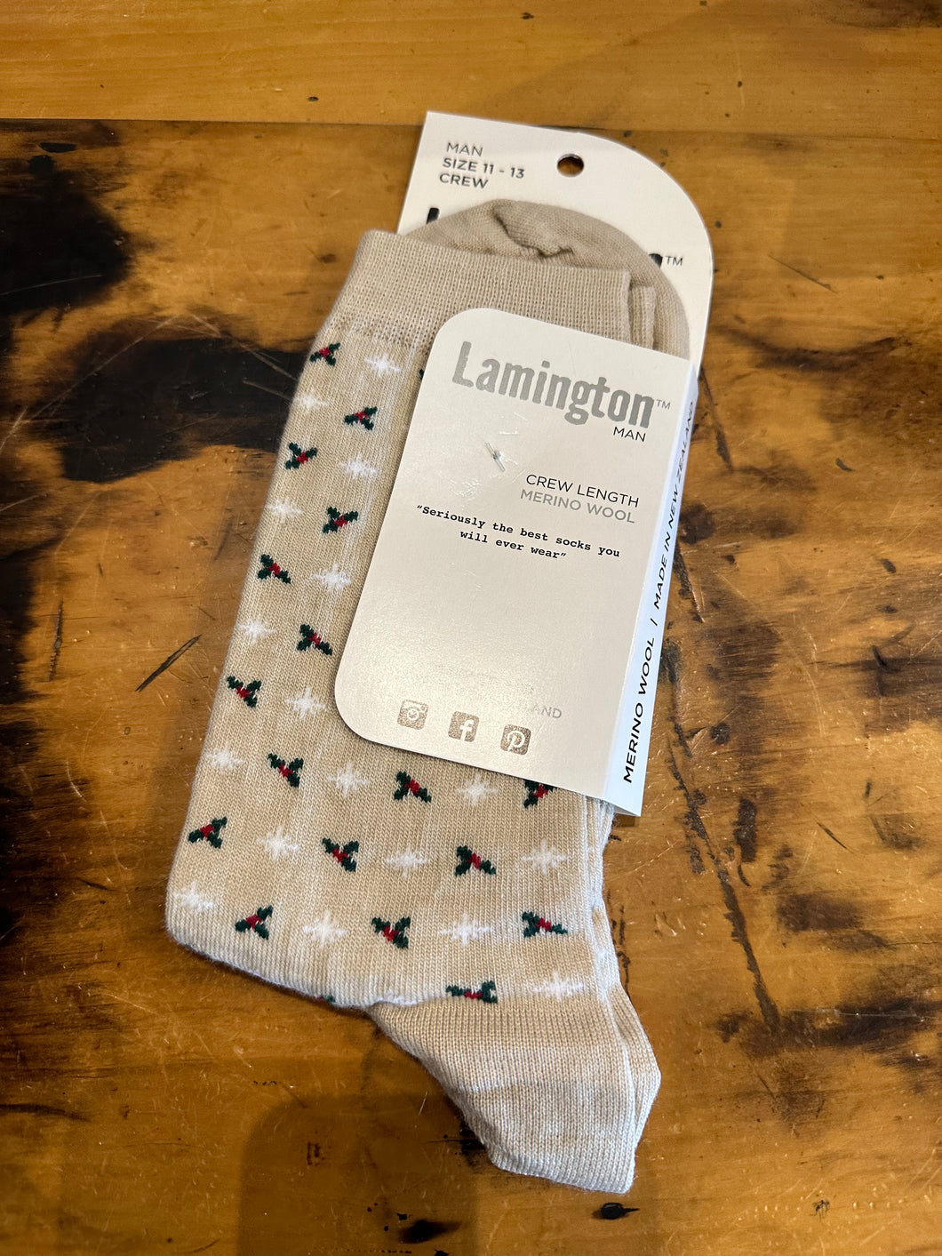 Lamington Christmas socks