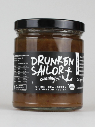 Drunken Sailor Onion, Cranberry & Bourbon Relish