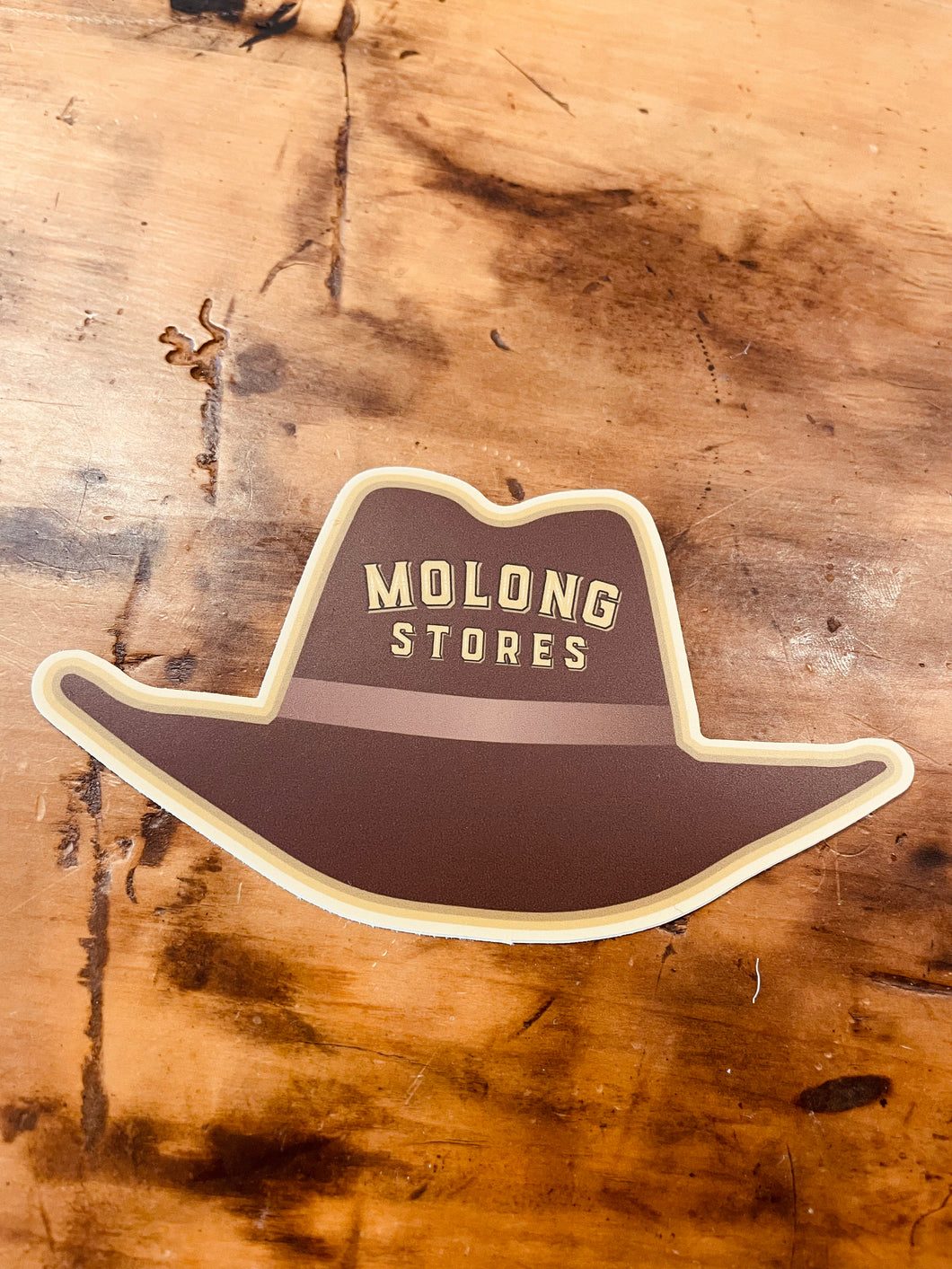 Molong Stores Cowboy Hat Bumper Sticker