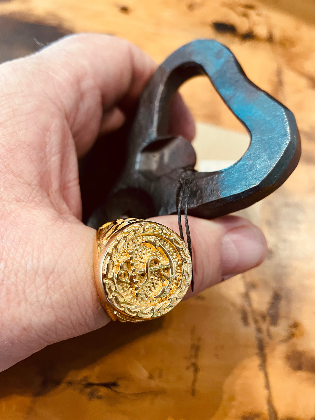 Mens Anchor Ring