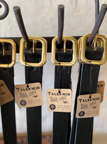 Alex The Blacksmith - Black Italian Butt Leather Belts