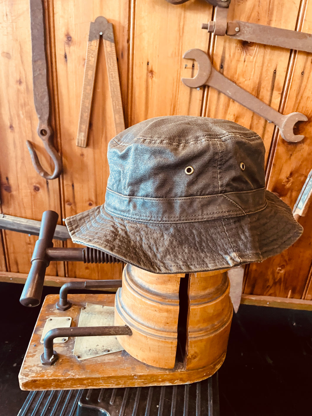Waxed Cotton Bucket Hat