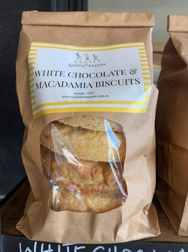 Racine Bakery - White Chocolate and Macadamia Biscuits