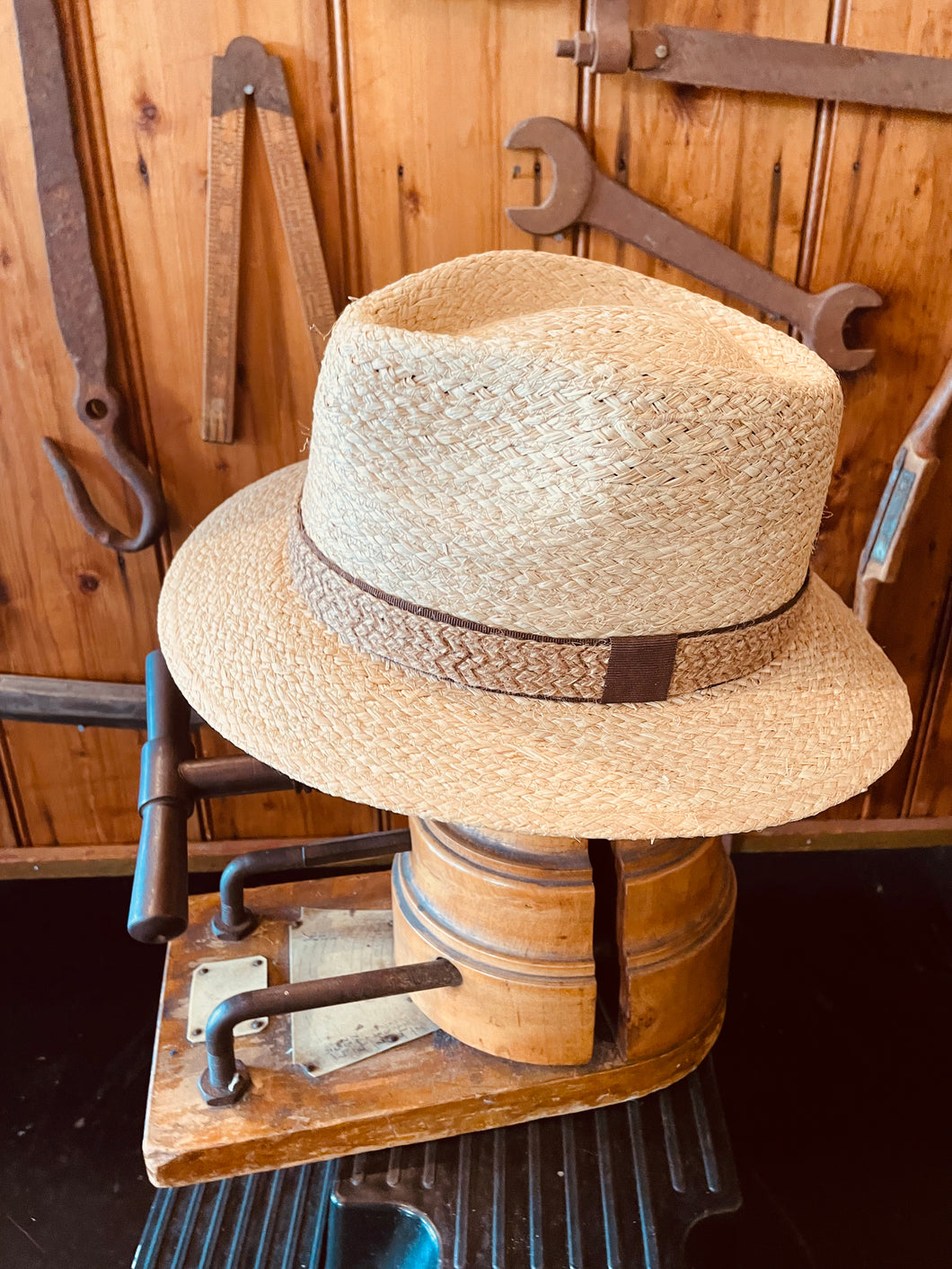 Raffia Fedora hat