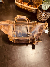 Load image into Gallery viewer, Leather Over Night Bag
